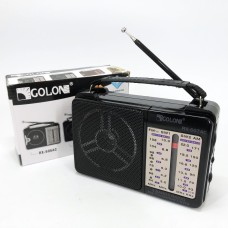 Радіоприймач фм ретро на батарейках GOLON RX-607 AC, що працює від мережі, Портативний радіоприймач OT-66