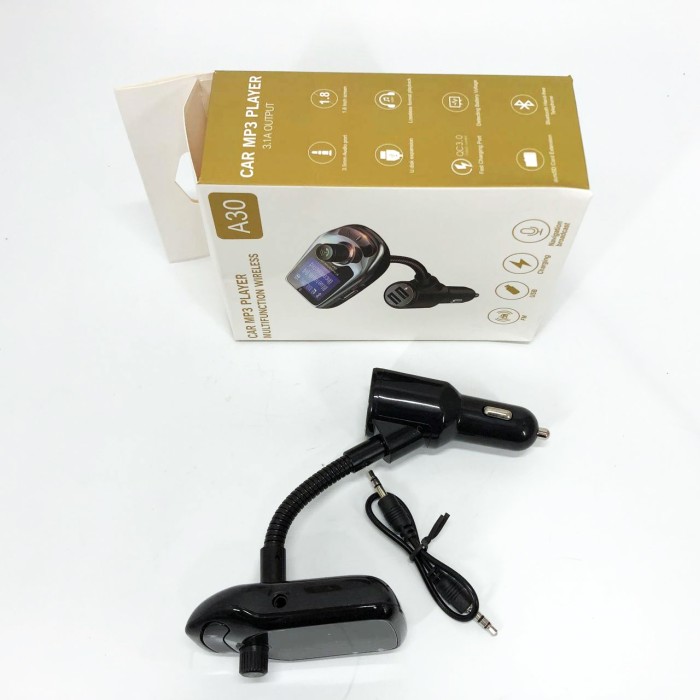 Модулятор музики в машину A30 Bluetooth, Fm блютуз трансмітер, Mp3 bluetooth usb MI-287 fm модуль