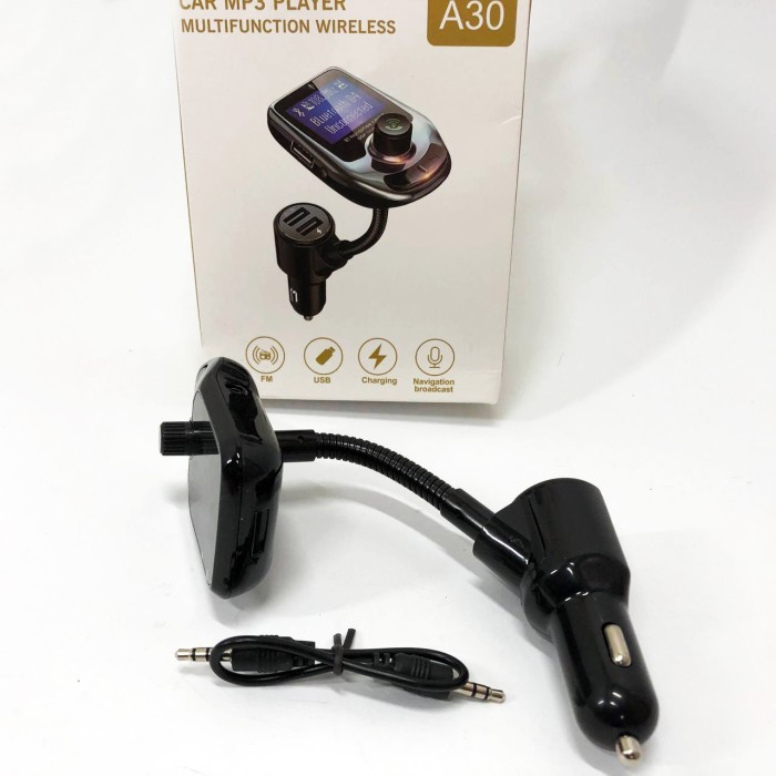Модулятор музики в машину A30 Bluetooth, Fm блютуз трансмітер, Mp3 bluetooth usb MI-287 fm модуль