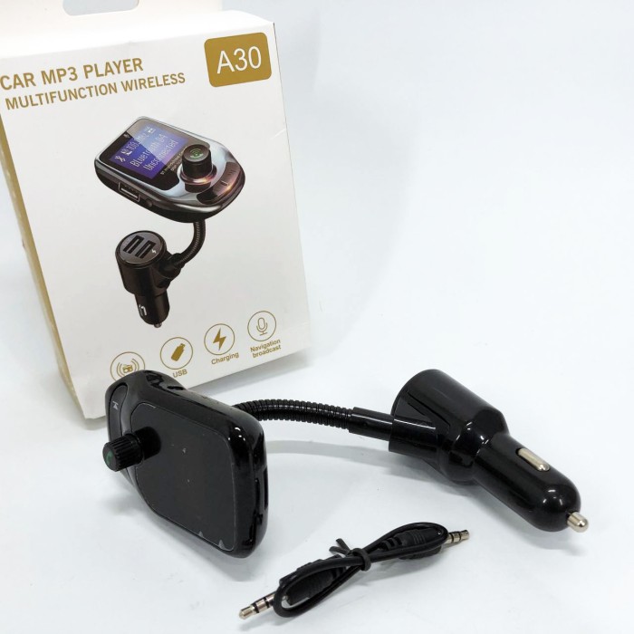 Модулятор музики в машину A30 Bluetooth, Fm блютуз трансмітер, Mp3 bluetooth usb MI-287 fm модуль