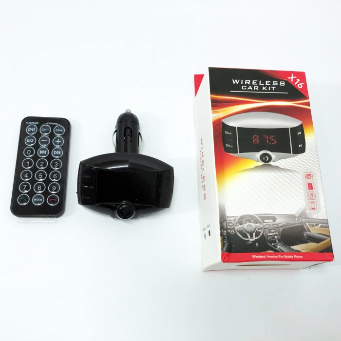 Пристрій для прослуховування музики в автомобілі X16, Bluetooth через прикурювач, Якісний фм модулятор RI-52