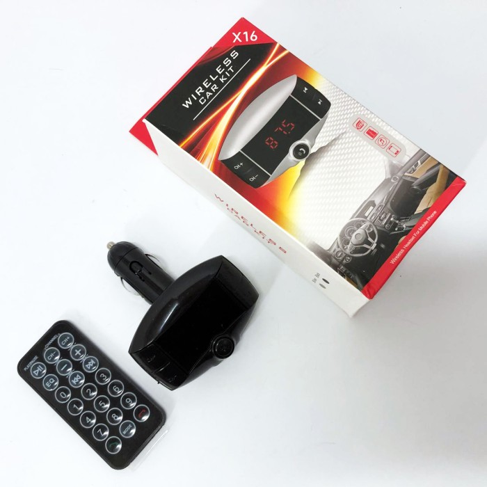 Пристрій для прослуховування музики в автомобілі X16, Bluetooth через прикурювач, Якісний фм модулятор RI-52