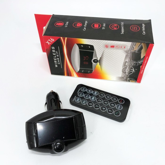 Пристрій для прослуховування музики в автомобілі X16, Bluetooth через прикурювач, Якісний фм модулятор RI-52