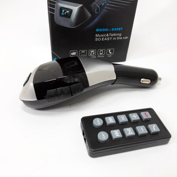 FM модулятор в прикурювач авто MP3 Bluetooth H20+BT, Трансмітер для музики NF-815 в автомобіль