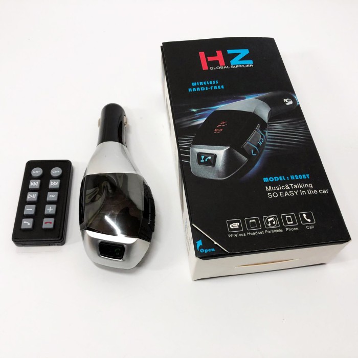 FM модулятор в прикурювач авто MP3 Bluetooth H20+BT, Трансмітер для музики NF-815 в автомобіль