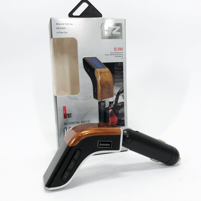 Фм модулятори в машину від прикурювача H7 BT, Приймач Bluetooth з FM-трансляцією для автомобіля EG-16