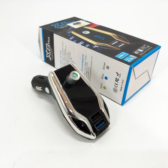 FM-передавач для музики в автомобіль X8 plus, Bluetooth FM-трансмітер для JF-170 автомобільної аудіосистеми