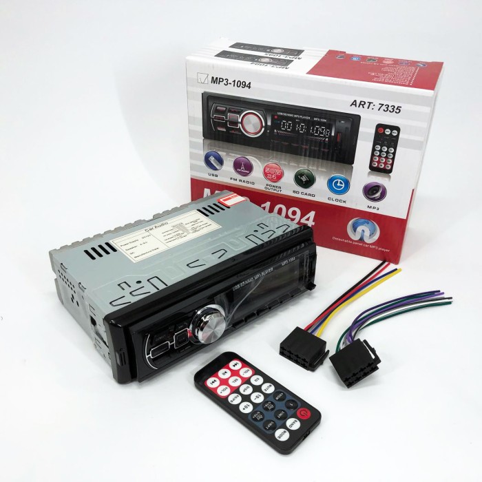 Автомагнітофон 1 din MP3 1094, Мультимедійні системи для авто, Автомобільні магнітоли 1din HK-33