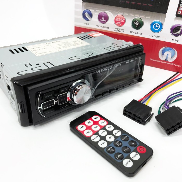 Автомагнітофон 1 din MP3 1094, Мультимедійні системи для авто, Автомобільні магнітоли 1din HK-33