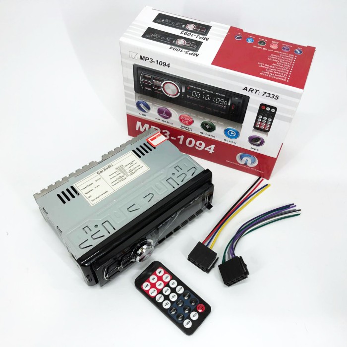 Автомагнітофон 1 din MP3 1094, Мультимедійні системи для авто, Автомобільні магнітоли 1din HK-33