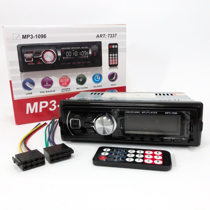 Автомагнітофон 1 din MP3-1096 BT ISO, Автомагнітола з мульти підсвічуванням, Автомагнітоли 1 TX-48