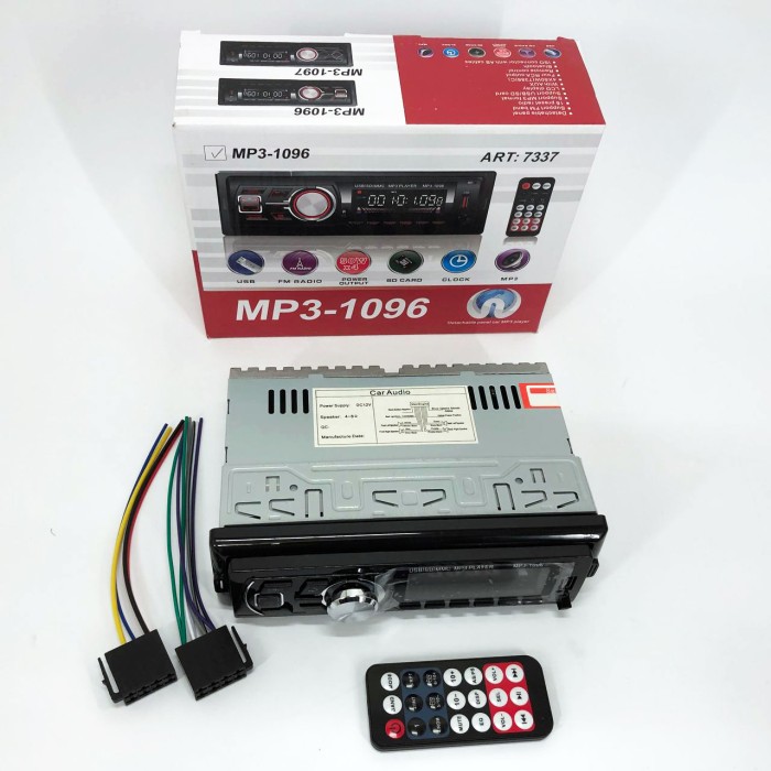 Автомагнітофон для авто MP3-1096 BT ISO, Мультимедіа для автомобіля, Пристрій MD-400 для магнітоли