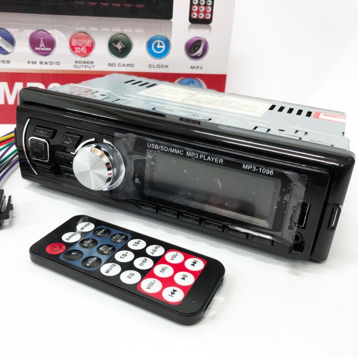 Автомагнітофон для авто MP3-1096 BT ISO, Мультимедіа для автомобіля, Пристрій MD-400 для магнітоли