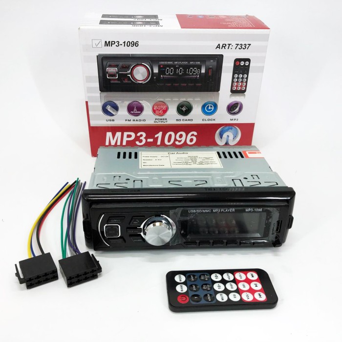 Автомагнітофон для авто MP3-1096 BT ISO, Мультимедіа для автомобіля, Пристрій MD-400 для магнітоли