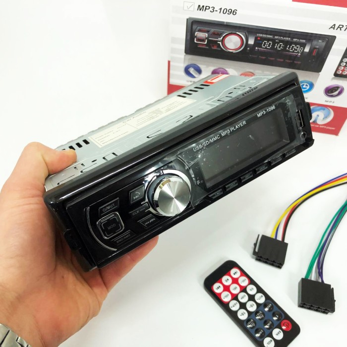 Автомагнітофон для авто MP3-1096 BT ISO, Мультимедіа для автомобіля, Пристрій MD-400 для магнітоли