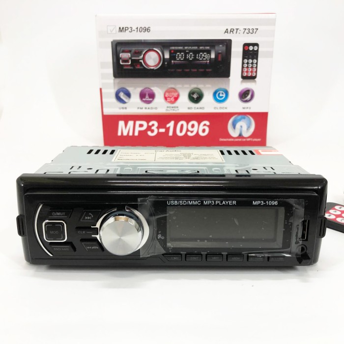 Автомагнітола MP3-1096 BT ISO зі знімною панеллю 4х50W, Магнітофон для машини авто автомобіля