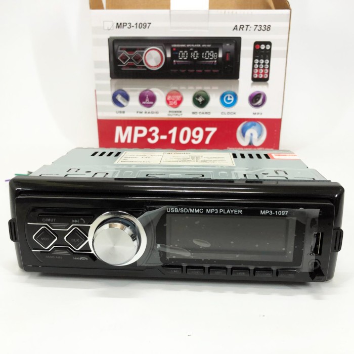 Автомобільна мультимедійна станція MP3-1097 BT ISO, Магнітола сенсорна, Автомагнітола 1 NK-597 din знімна