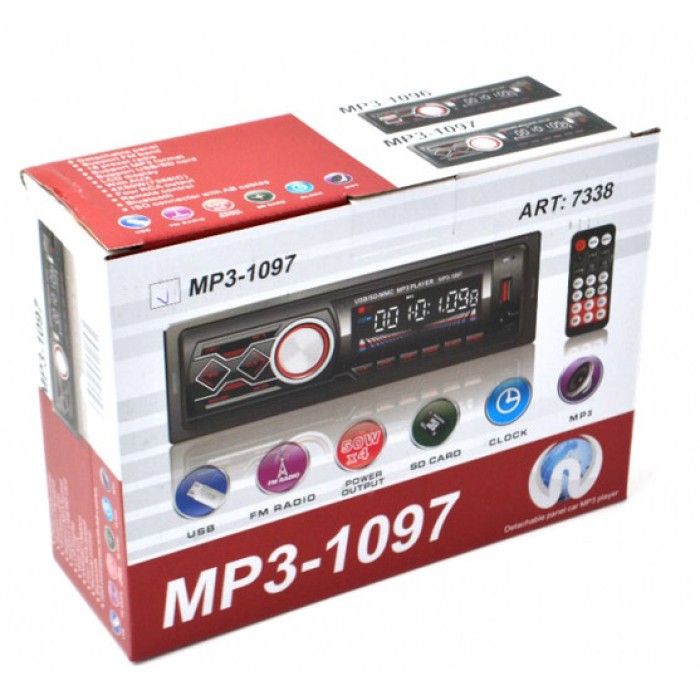 Автомагнітола в штат пристрій магнітола, Автомобільна магнітола стерео звук, Магнітоли з USB DP-97