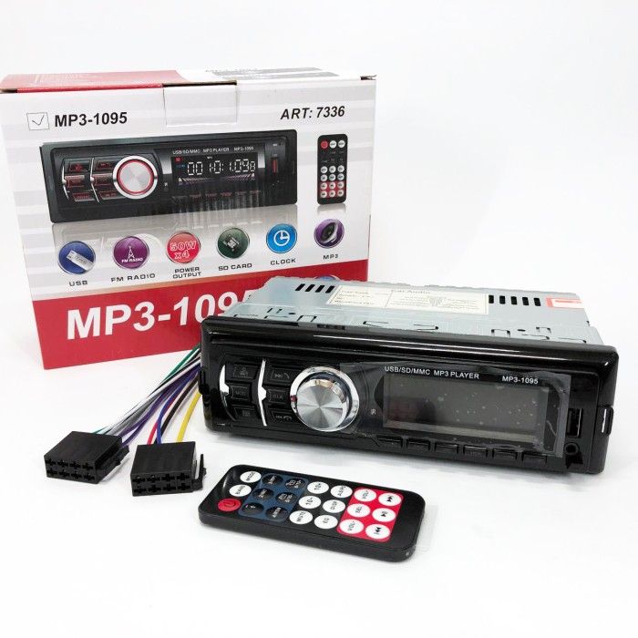 Автомагнітола MP3 1095/7336 BT ISO, Мультимедіа для автомобіля, Автомагнітофон для авто QN-11