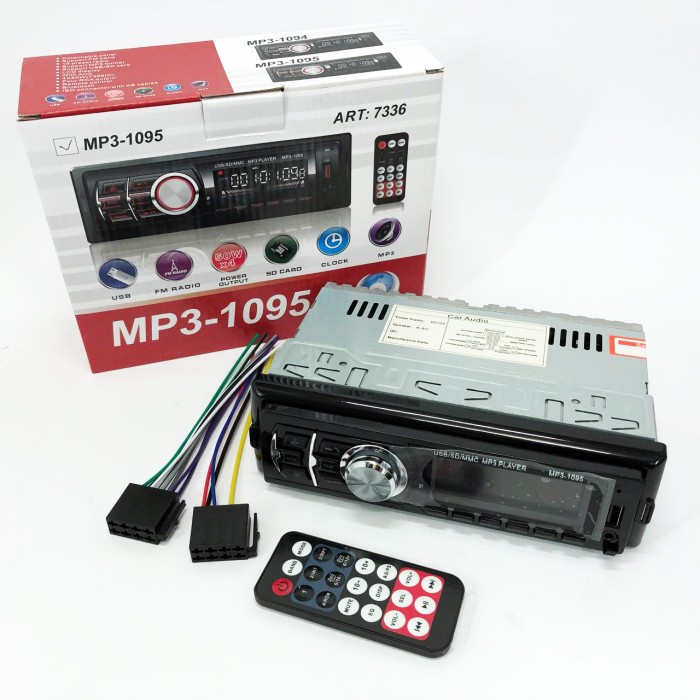 Автомагнітола MP3 1095/7336 BT ISO, Мультимедіа для автомобіля, Автомагнітофон для авто QN-11