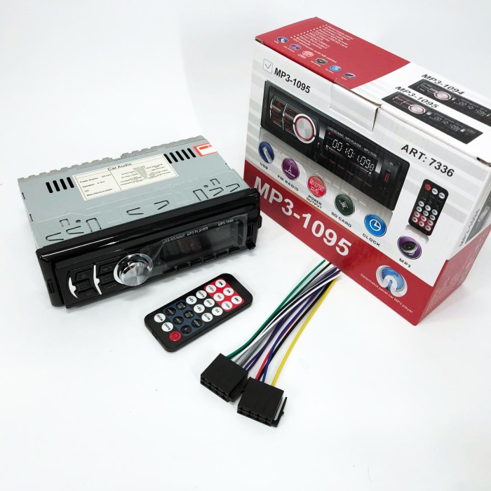 Автомагнітола MP3 1095/7336 BT ISO зі знімною панеллю 1DIN 4х50Вт, Автомагнітола стерео звук