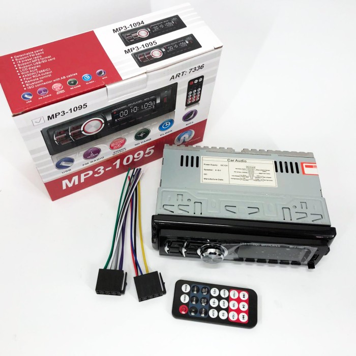 Штатні автомагнітоли MP3 1095/7336 BT ISO, Магнітола 1din c підсвіткою, Авто магнітола 1дин LU-38