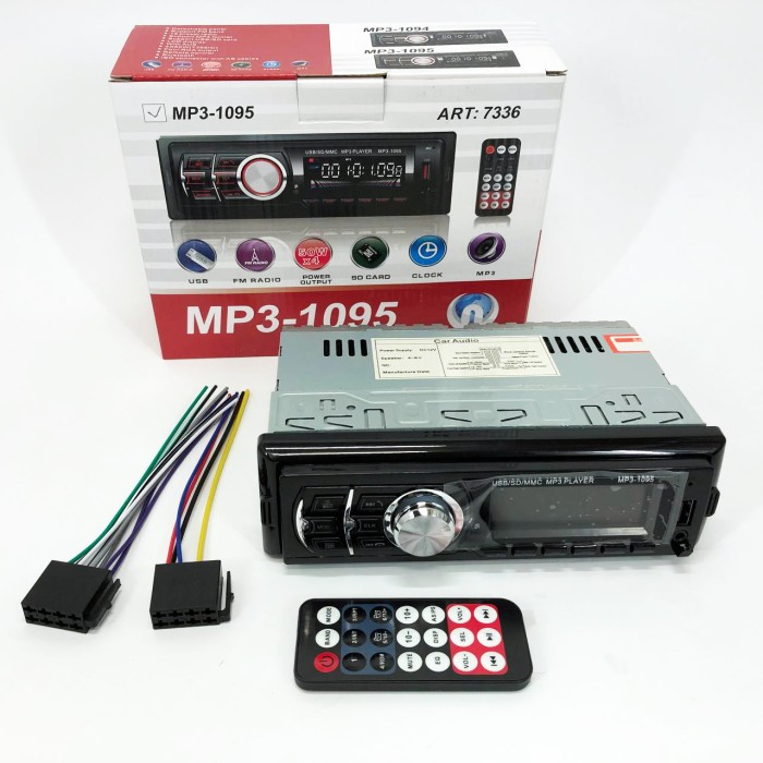 Штатні автомагнітоли MP3 1095/7336 BT ISO, Магнітола 1din c підсвіткою, Авто магнітола 1дин LU-38