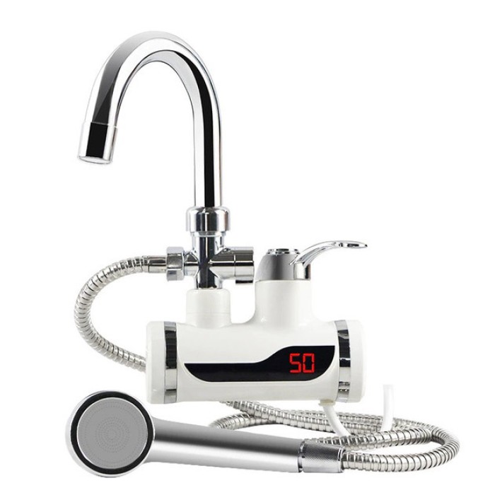 Міні-нагрівач для проточної води Water Heater MP 5208, Кран миттєвого підігріву, Кран MB-378 з душем