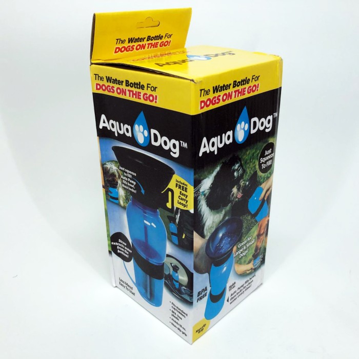 Поїлка для собак дорожня переносна Aqua Dog 537 мл портативна пляшка для великих та дрібних собак FS-97 JD-96