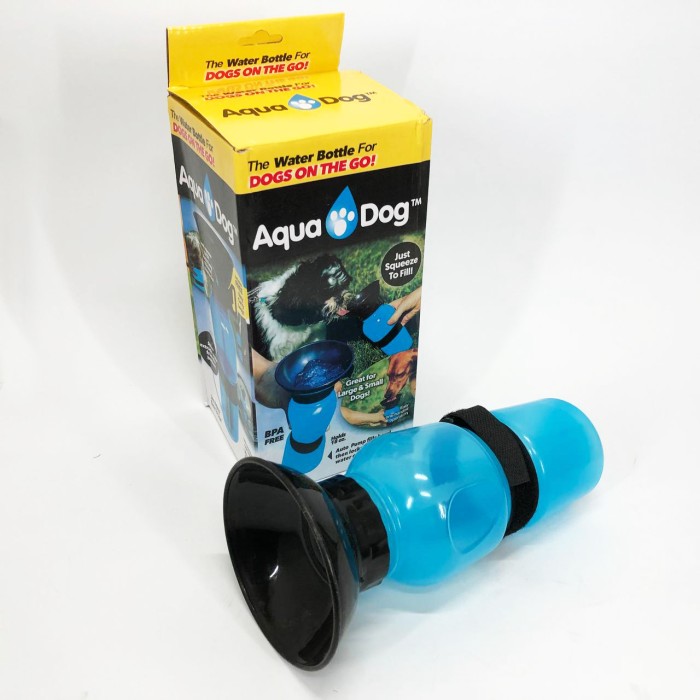 Поїлка для собак дорожня переносна Aqua Dog 537 мл портативна пляшка для великих та дрібних собак FS-97 JD-96