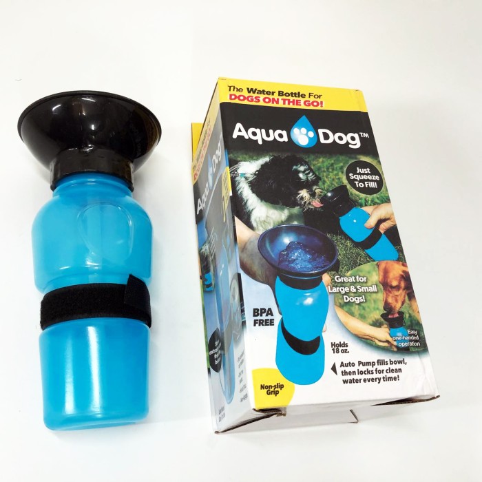 Поїлка для собак дорожня переносна Aqua Dog 537 мл портативна пляшка для великих та дрібних собак FS-97 JD-96
