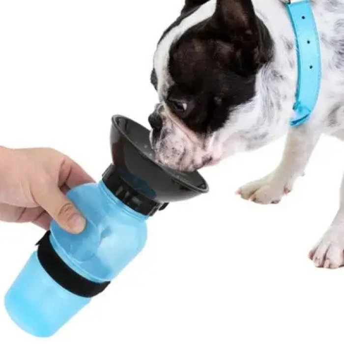 Поїлка для собак дорожня переносна Aqua Dog 537 мл портативна пляшка для великих та дрібних собак FS-97