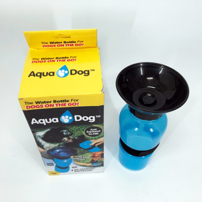 Поїлка для собак дорожня переносна Aqua Dog 537 мл портативна пляшка для великих та дрібних собак FS-97