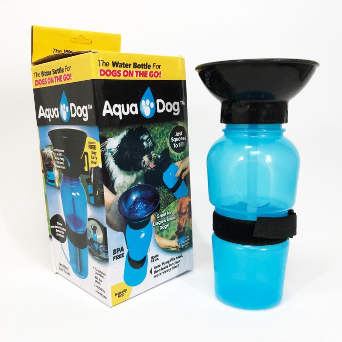 Поїлка для собак дорожня переносна Aqua Dog 537 мл портативна пляшка для великих та дрібних собак FS-97 PJ-26