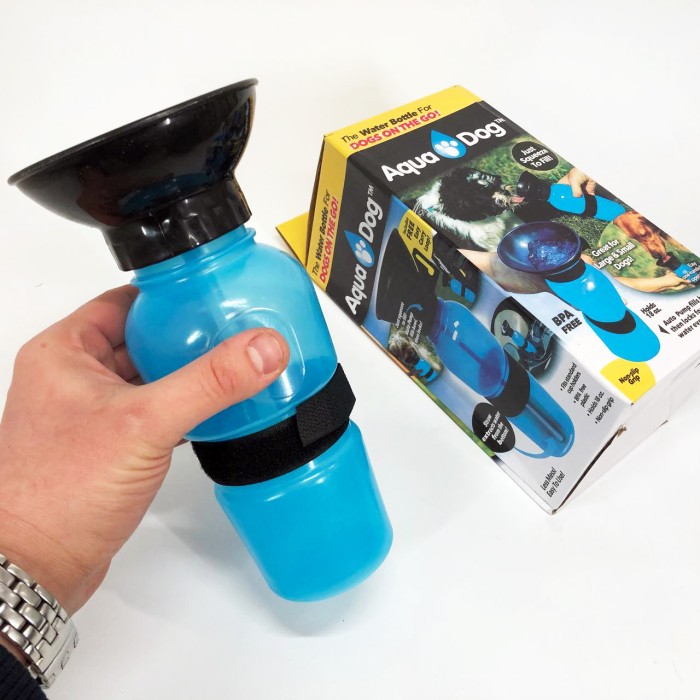Поїлка для собак дорожня переносна Aqua Dog 537 мл портативна пляшка для великих та дрібних собак FS-97 ZF-63