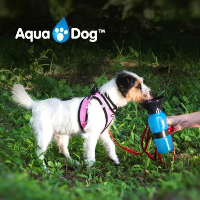 Поїлка для собак дорожня переносна Aqua Dog 537 мл портативна пляшка для великих та дрібних IJ-803 собак FS-97