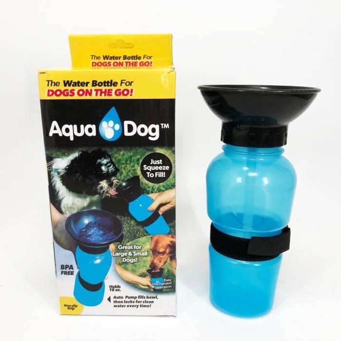 Поїлка для собак дорожня переносна Aqua Dog 537 мл портативна пляшка для великих та дрібних IJ-803 собак FS-97
