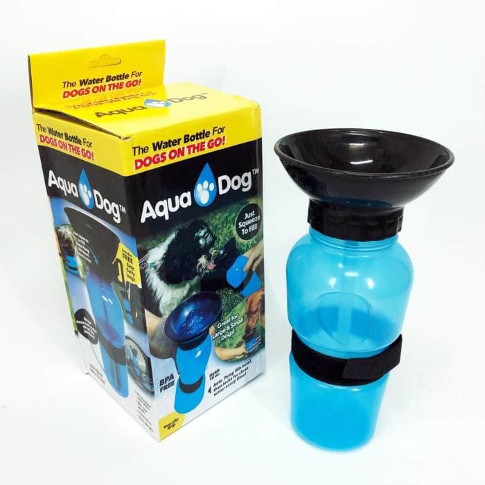 Поїлка для собак дорожня переносна Aqua Dog 537 мл портативна пляшка для великих та дрібних IJ-803 собак FS-97