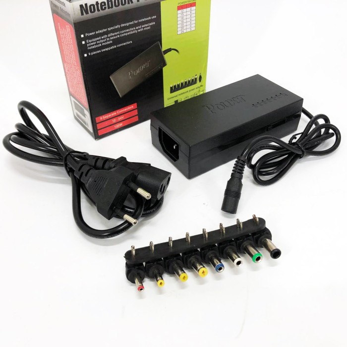 Адаптер для NoteBook Universal MY-120W універсальний зарядний пристрій для ноутбука TV-75