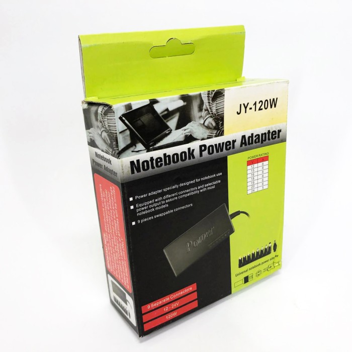 Адаптер для NoteBook Universal MY-120W універсальний зарядний пристрій для ноутбука YR-44