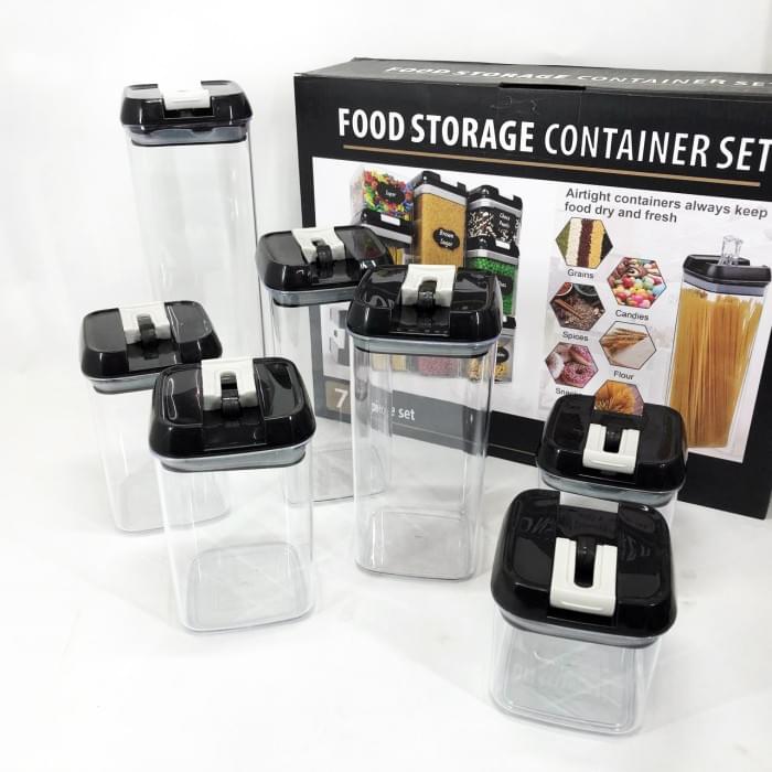 Набір контейнерів для їжі FOOD Storage Container Set на клямках із ущільнювачем із JC-641 7 предметів