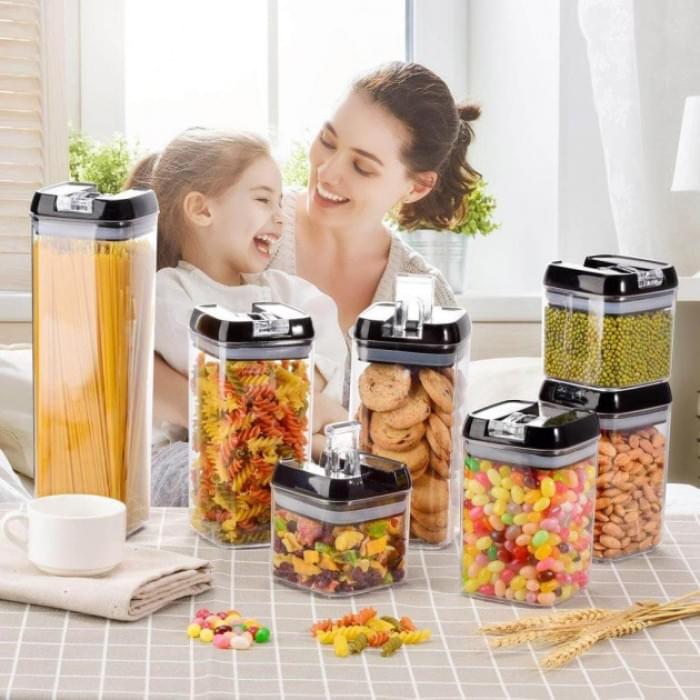 Набір контейнерів для їжі FOOD Storage Container Set на клямках із ущільнювачем із JC-641 7 предметів