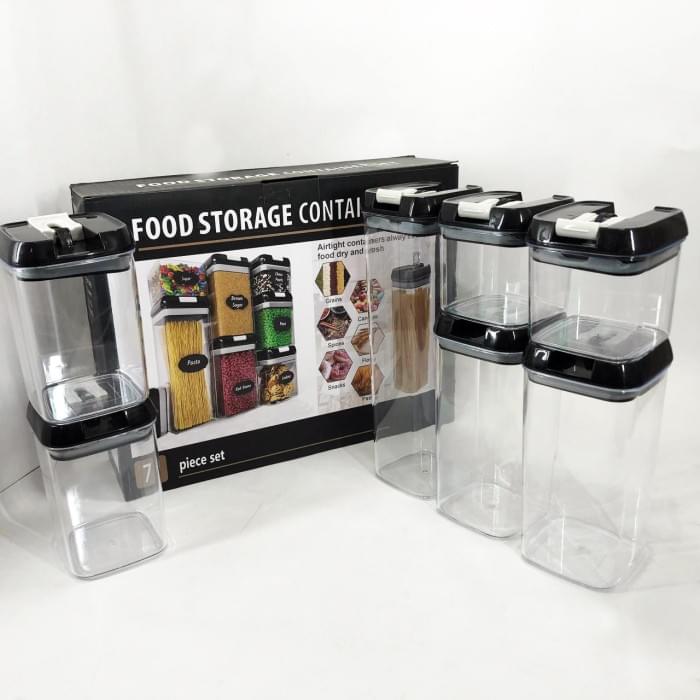 Набір контейнерів для їжі FOOD Storage Container Set на клямках із ущільнювачем із JC-641 7 предметів