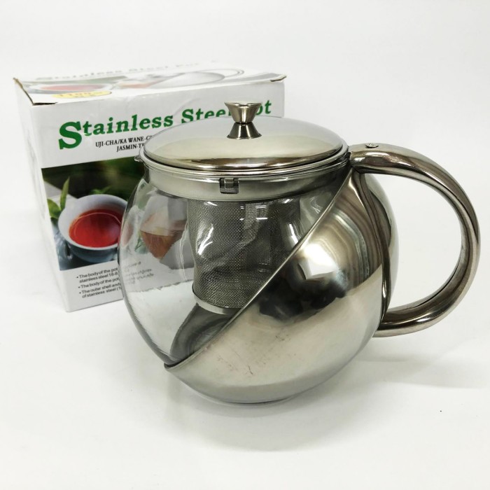 Стильний скляний заварний чайник UNIQUE, Скляний заварний чайник для чаю чайники, Чайник-заварник GV-60