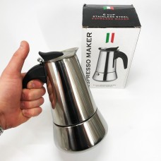 Кавоварка для дому Unique, Кавоварка гейзерна мокко Маленька на 3 чашки MS-30