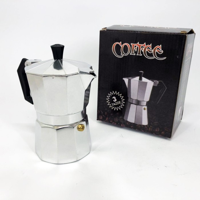 Гейзерна кавоварка 3 чашки, Практична кавоварка, Гейзер 3 чашки Гейзерна гарної якості LQ-24