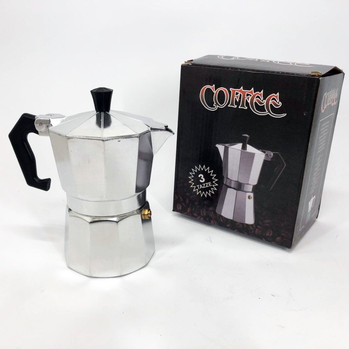 Гейзерна кавоварка 3 чашки, Практична кавоварка, Гейзер 3 чашки Гейзерна гарної якості LQ-24