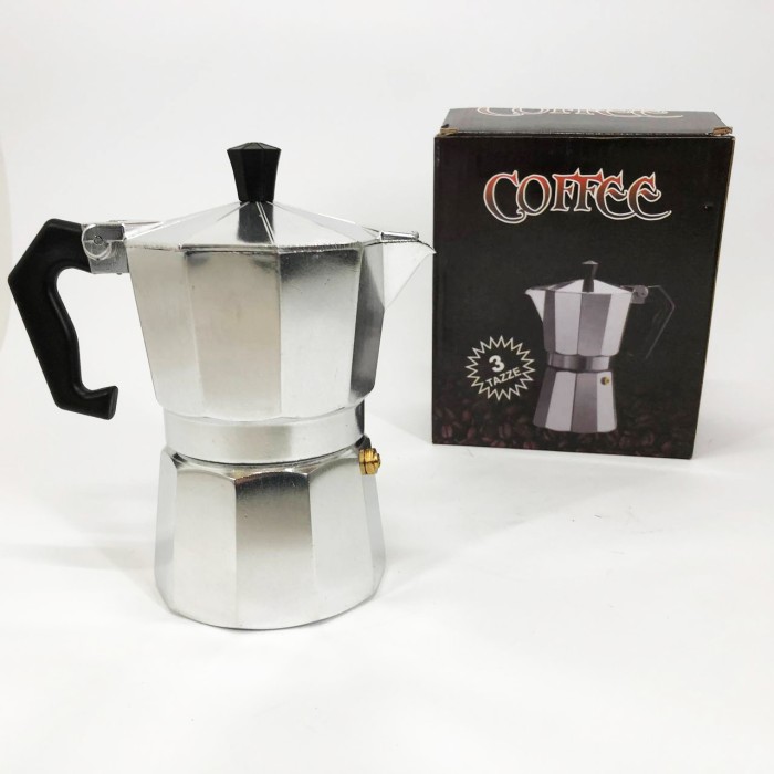 Гейзерна кавоварка 3 чашки, Практична кавоварка, Гейзер 3 чашки Гейзерна гарної якості LQ-24