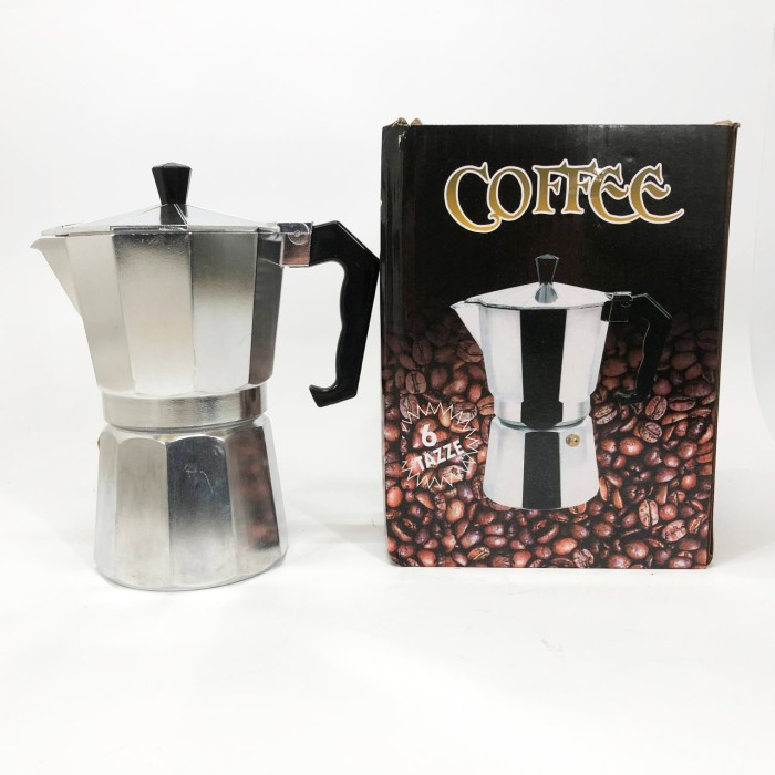 Практична кавоварка UNIQUE, Гейзерна турка для кави, Гейзерна кавоварка сталь, Гейзер 4 чашок HD-18