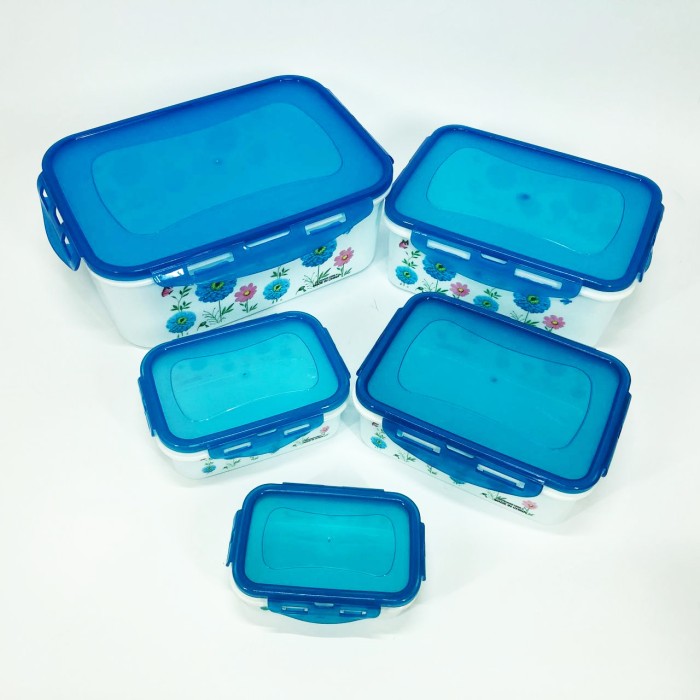 Набір контейнерів UNIQUE UN-1514 5шт. Колір: блакитний TL-53